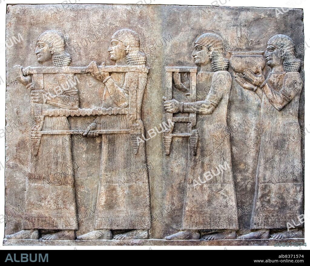 Dur-Sharrukin, present day Khorsabad, was the Assyrian capital in the time of Sargon II of Assyria. Khorsabad is a village in northern Iraq, 15 km northeast of Mosul. The great city was entirely built in the decade preceding 706 BCE. After the unexpected death of Sargon in battle, the capital was moved 20 km south to Nineveh.<br/><br/>. On 8 March 2015 the Islamic State of Iraq and the Levant (ISIL) reportedly started the plunder and demolition of Dur-Sharrukin, according to a Kurdish official from Mosul. The Iraqi Tourism and Antiquities Ministry launched the related investigation on the same day.