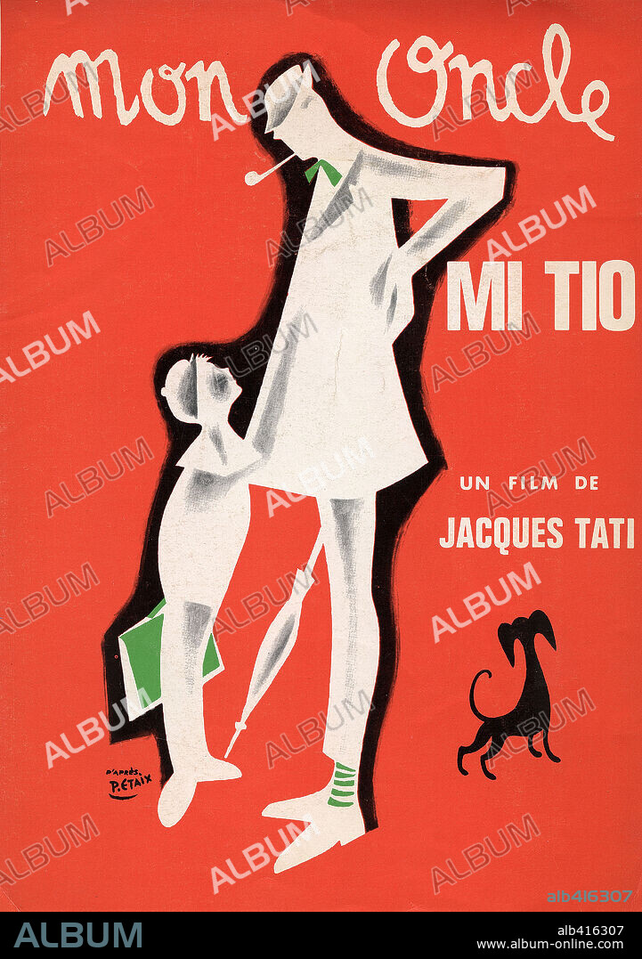 Poster of MY UNCLE, 1958 (MON ONCLE), directed by JACQUES TATI.