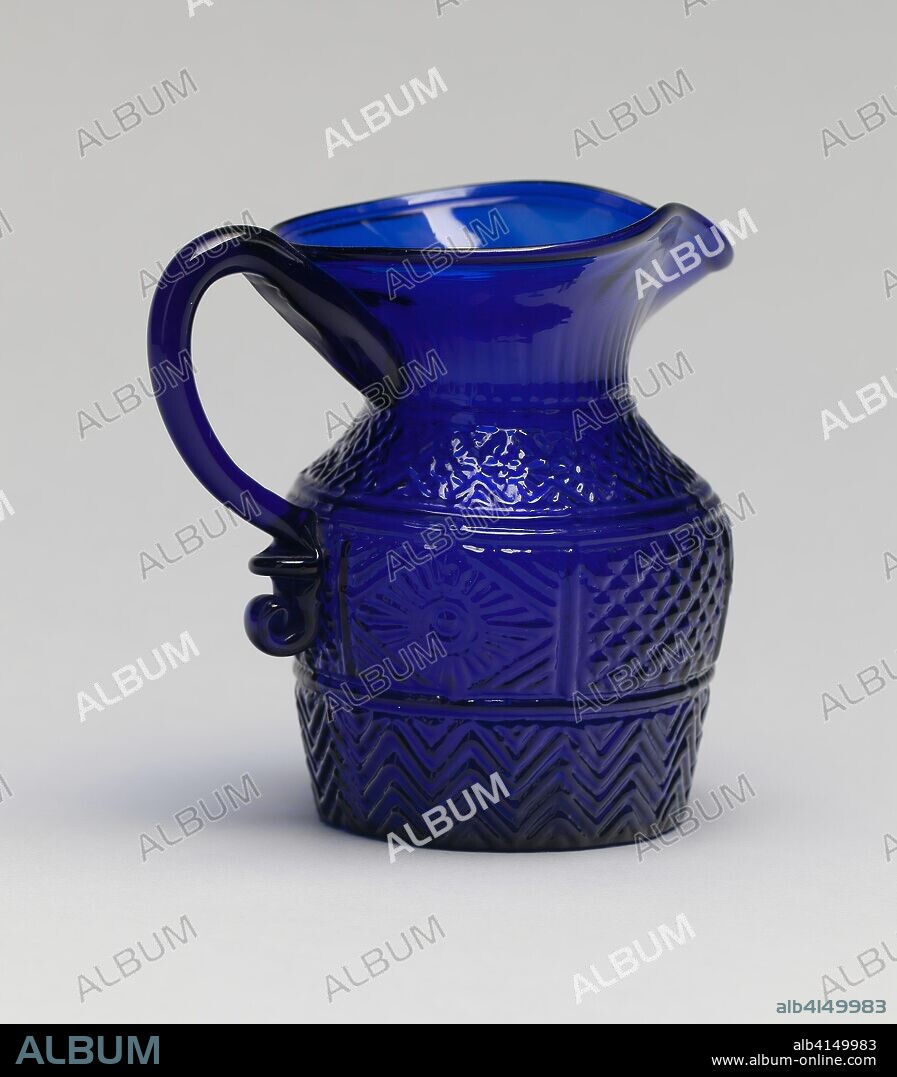 Creamer. Boston and Sandwich Glass Company; American, 1825-1888; Boston, Massachusetts. Date: 1825-1830. Dimensions: 11.1 × 6.4 cm (4 3/8 × 2 1/2 in. (diam. base). Glass. Origin: .
