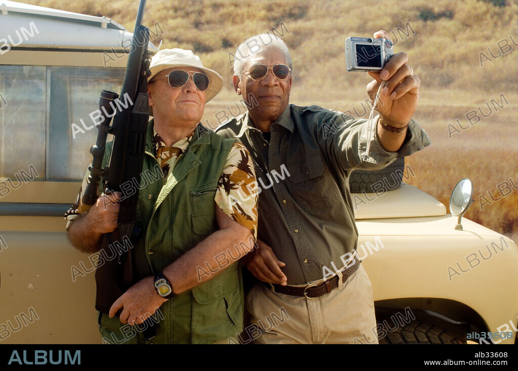 JACK NICHOLSON and MORGAN FREEMAN in THE BUCKET LIST, 2007, directed by ROB REINER. Copyright STORYLINE ENTERTAINMENT/TWO TON FILMS/ZADAN/MERON / BALDWIN, SIDNEY.