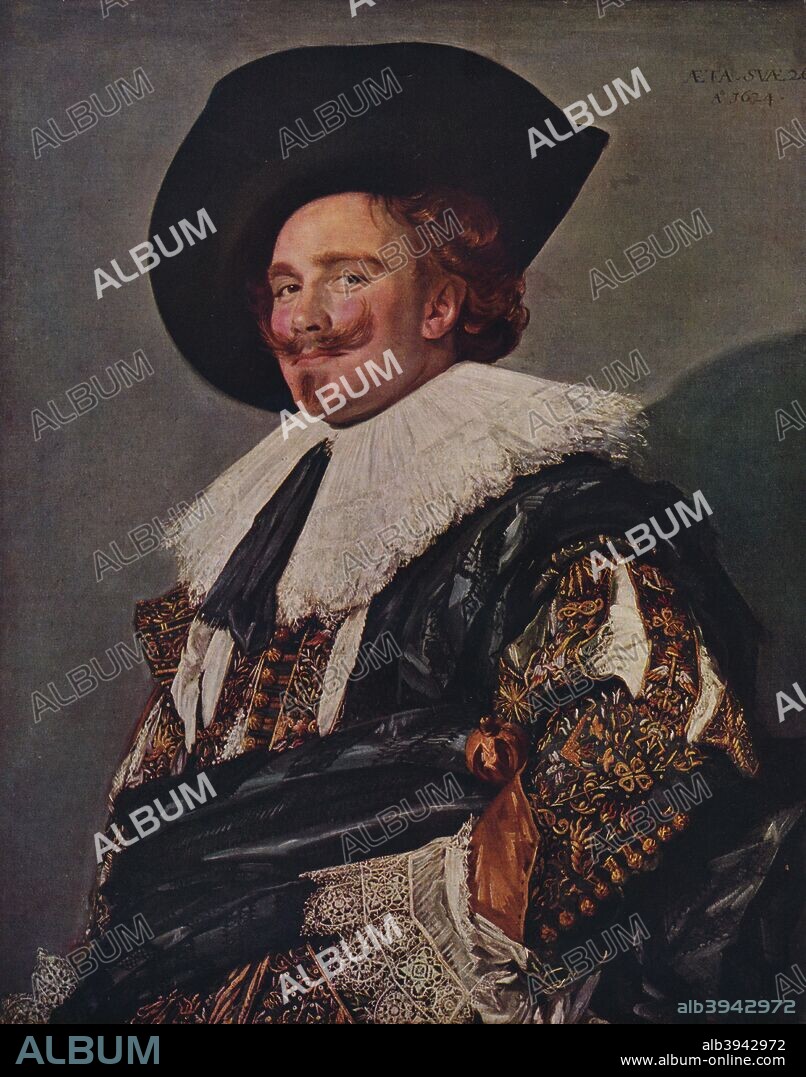 'The Laughing Cavalier', 1624. Painting held at the Wallace Collection, London. From World Famous Paintings edited by J Grieg Pirie [W.& G. Foyle Ltd., London, 1938.].