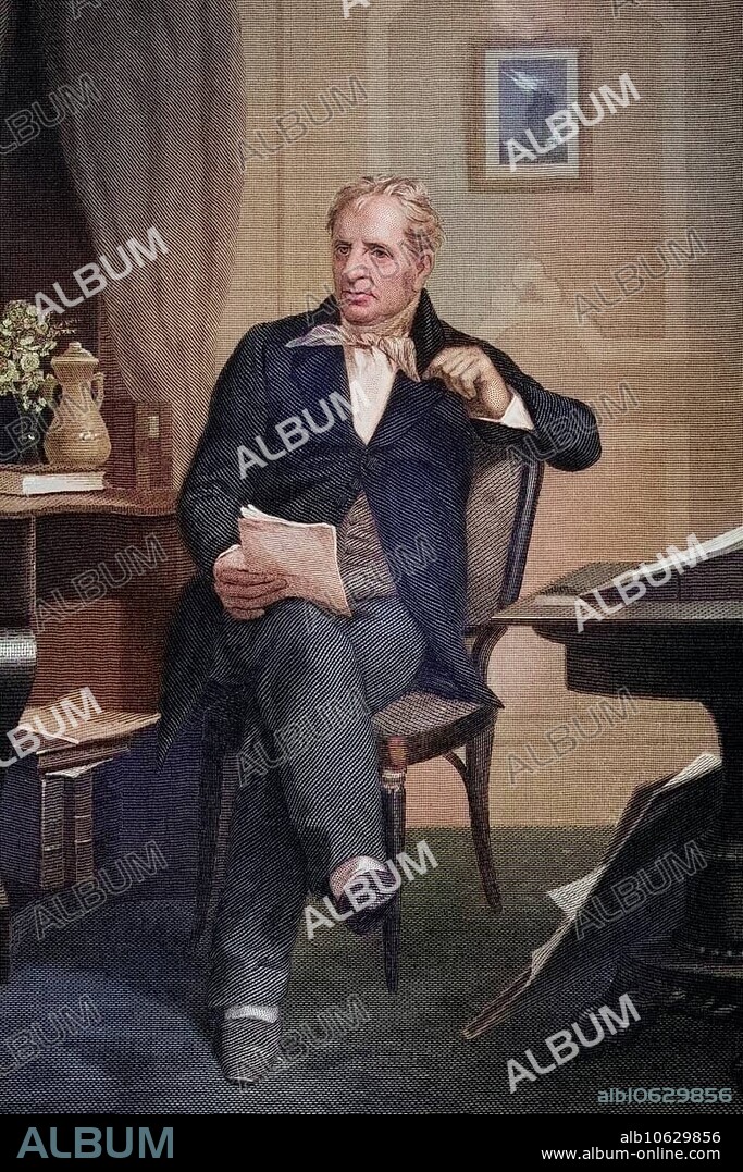 James Fenimore Cooper (born 15 September 1789 in Burlington, New Jersey as James Cooper, died 14 September 1851 in Cooperstown, New York) was an American writer of the Romantic period, after a painting by Alonzo Chappel (1828-1878), Historical, digitally restored reproduction from a 19th century original