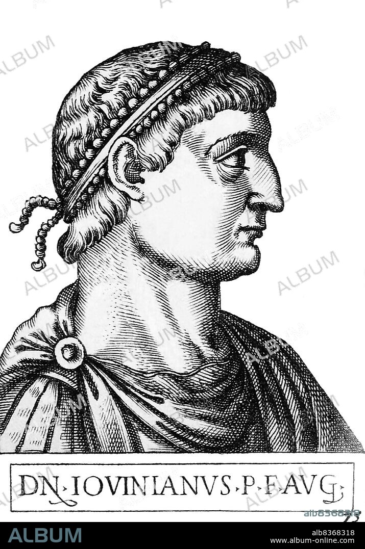 Jovian (331-364) was the son of Varronianus, the commander of Emperor Constantius II's imperial bodyguards. Jovian eventually rose to the same command as his father, serving under Emperor Julian against the Sassanid Empire. When Julian died from a mortal wound while fighting in 363, Jovian became emperor after others had declined to don the purple.
