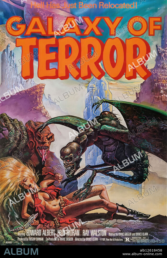 Plakat zu PLANET DES SCHRECKENS, 1981 (GALAXY OF TERROR), unter der Regie von BRUCE D. CLARK.