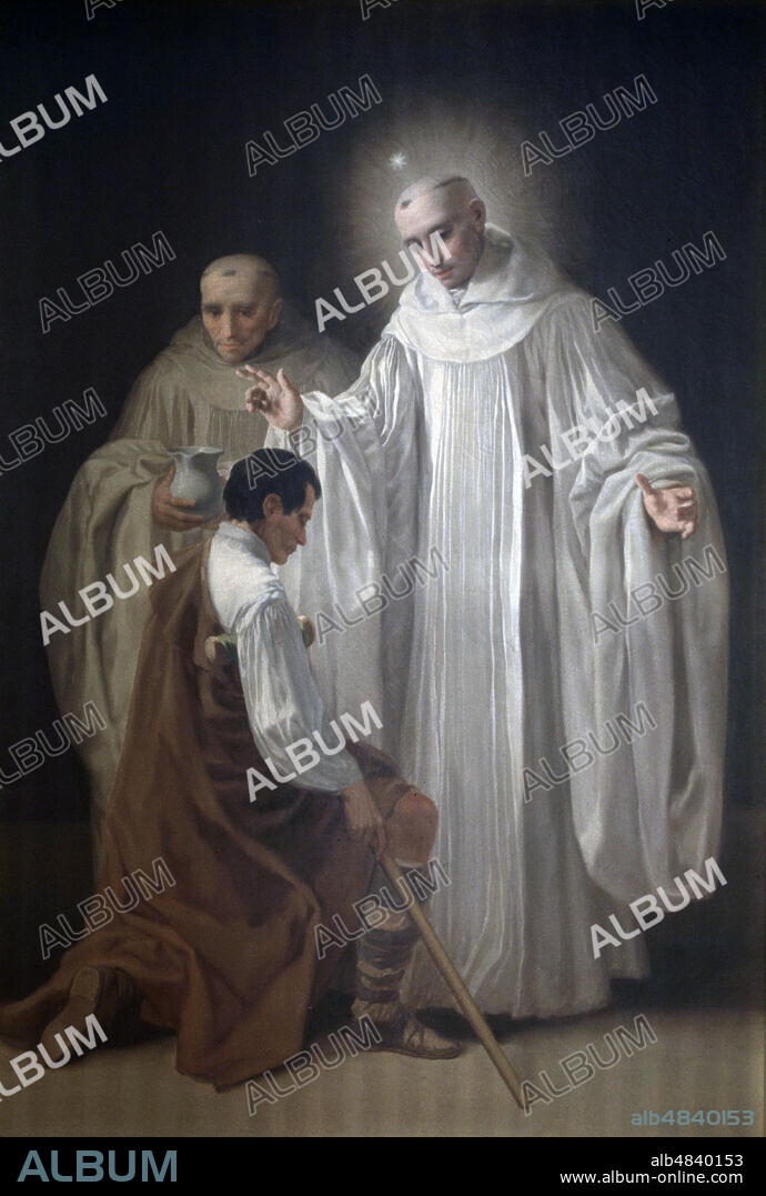 GOYA , FRANCISCO DE. PINTOR ESPAÑOL. FUENTETODOS 1746-1828. SAN BERNARDO CURANDO A UN TULLIDO, AÑO 1787. MONASTERIO DE SAN JOAQUIN Y SANTA ANA. VALLADOLID.