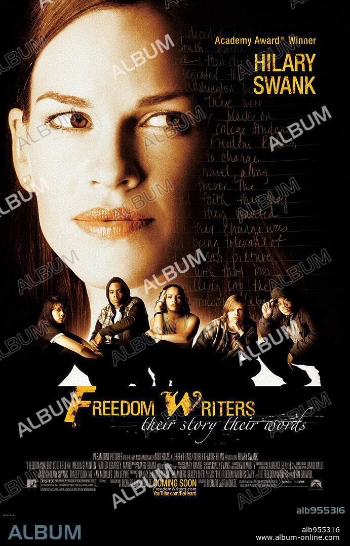 HILARY SWANK en DIARIOS DE LA CALLE, 2007 (FREEDOM WRITERS), dirigida por RICHARD LAGRAVENESE. Copyright PARAMOUNT PICTURES.