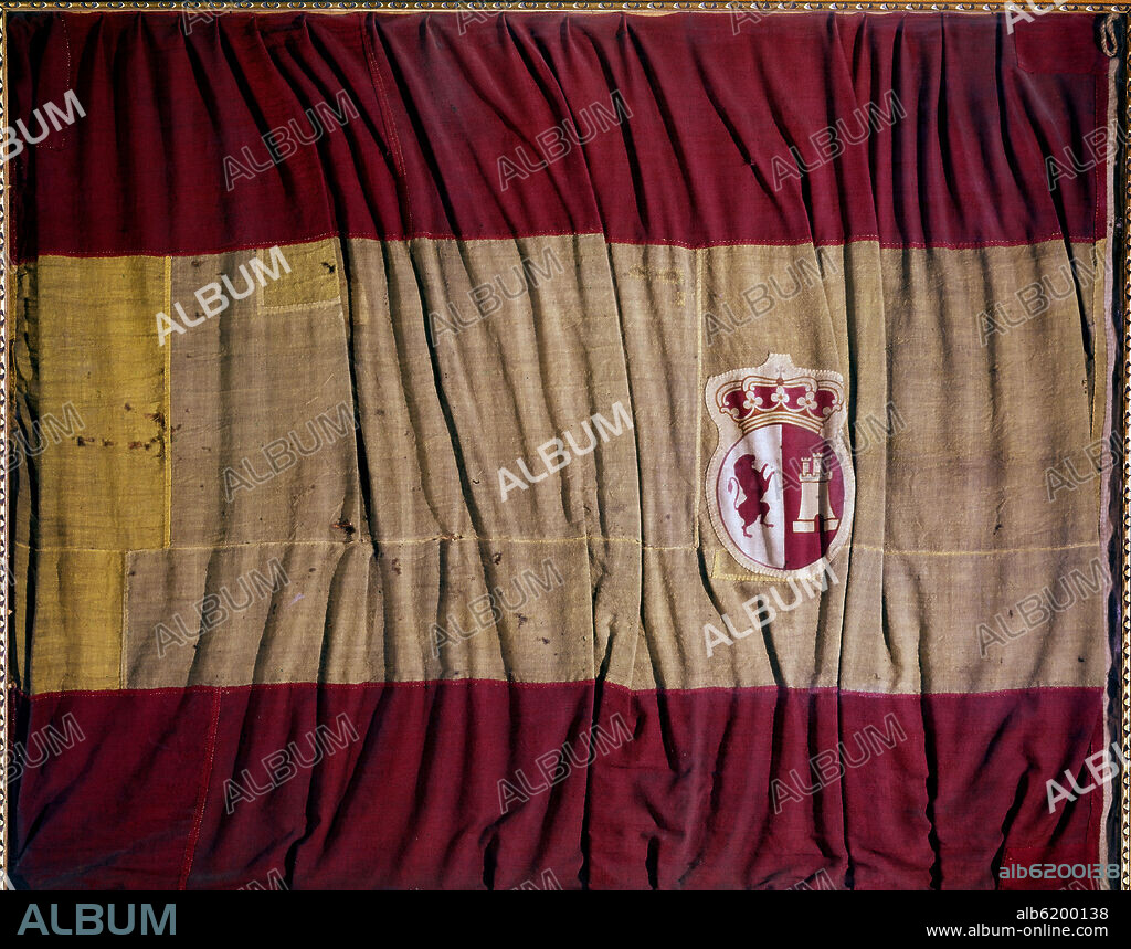BANDERA DEL NAVIO SAN JUAN NEPOMUCENO - BATALLA DE TRAFALGAR.