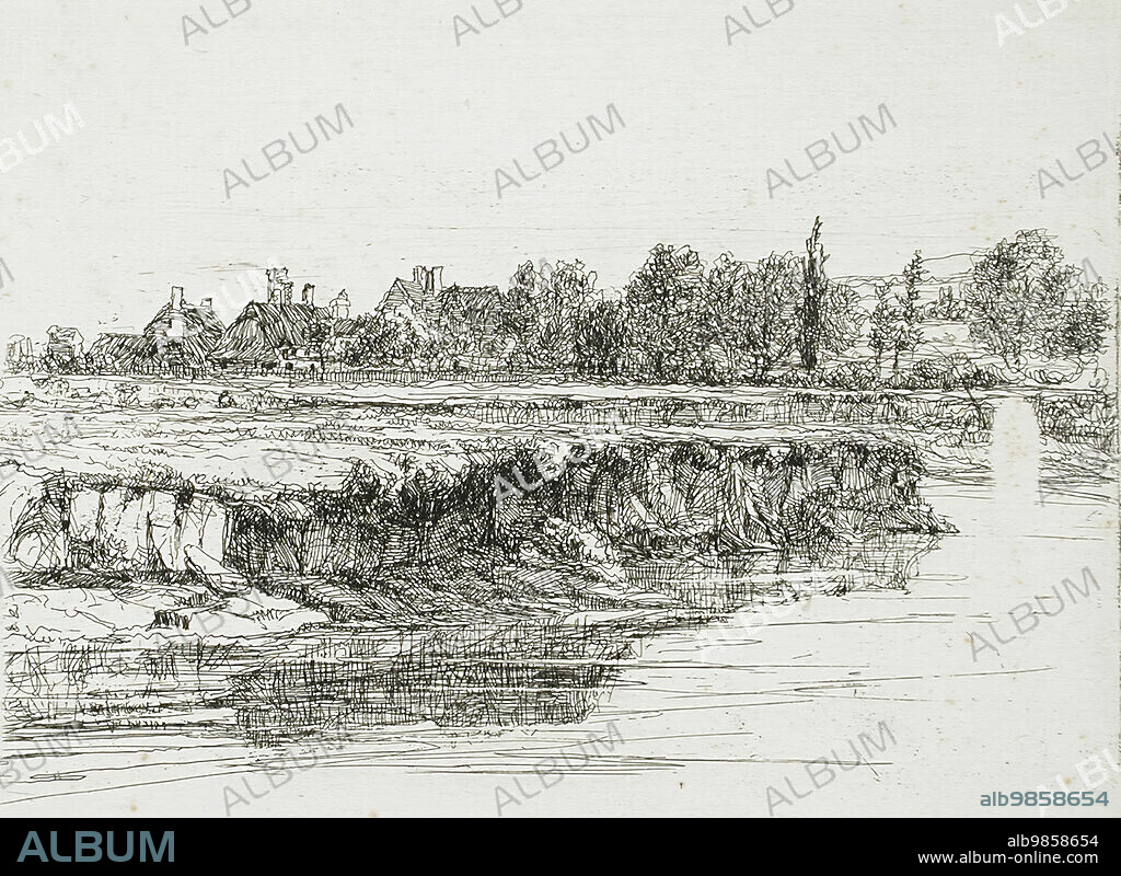 FRANCIS SEYMOUR HADEN. Sonning Bank, 1865.