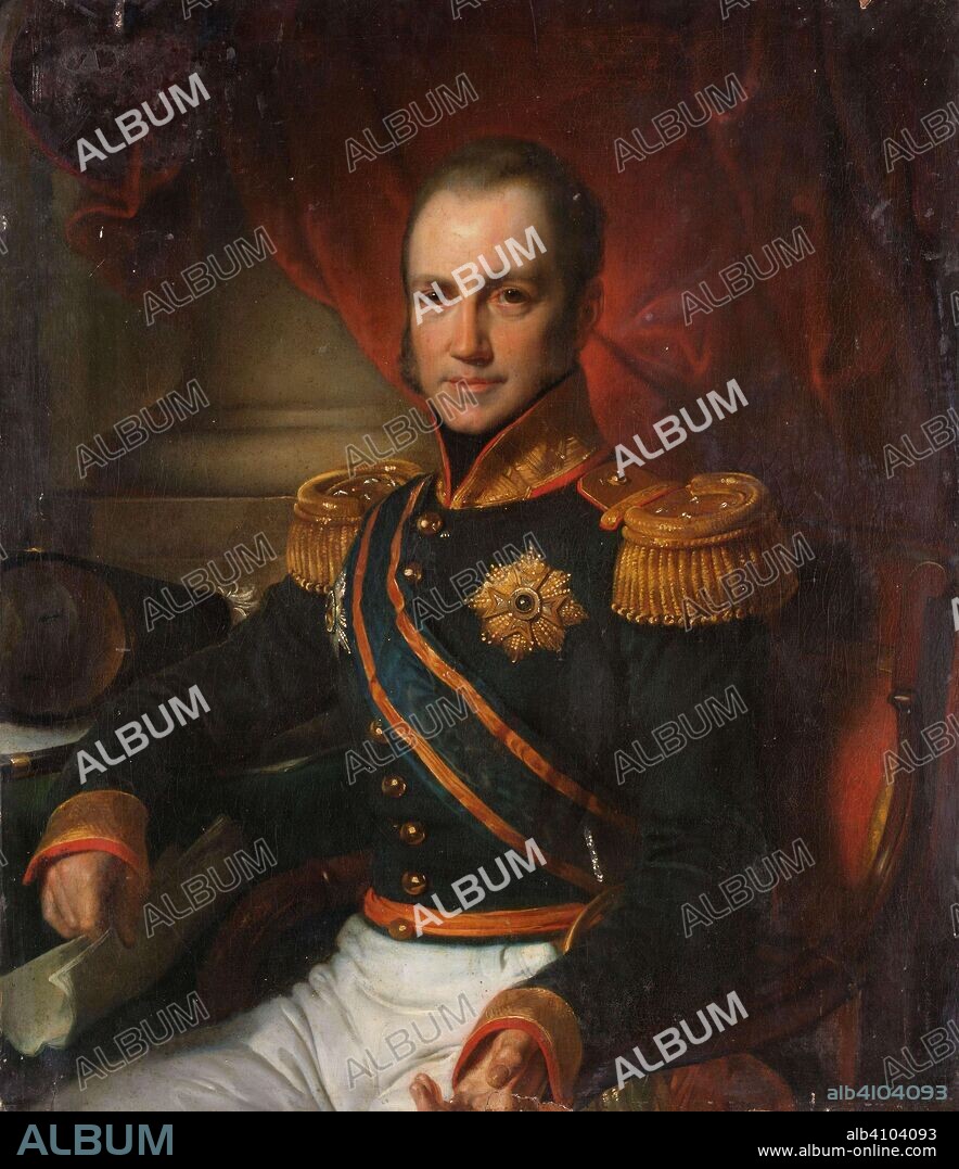 CORNELIS KRUSEMAN. Portrait of Godart Alexander Gerard Philip, Baron van der Capellen, Governor-General of the Dutch East Indies. Dating: 1816 - 1857. Measurements: h 103.5 cm × w 89.5 cm × t 0.6 cm; h 115 cm × w 103 cm × d 5.5 cm.