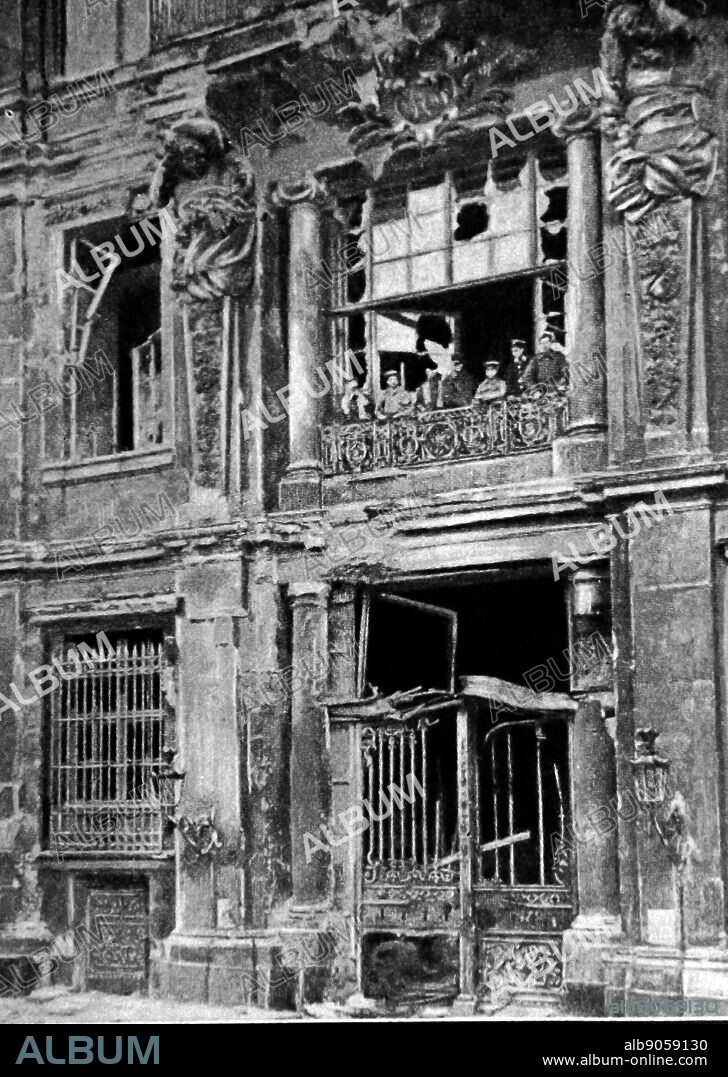 Entrance to the Palace of Kaiser Willhelm II after his abdication in 1918.