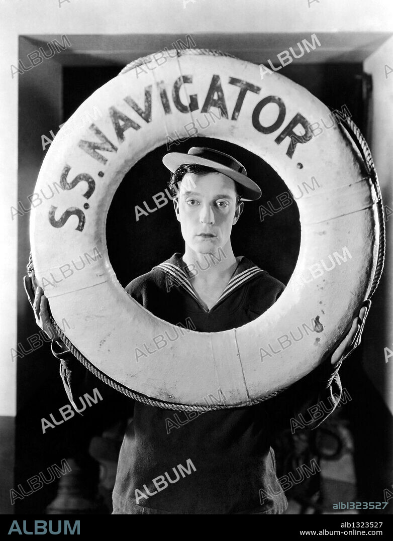 BUSTER KEATON en EL NAVEGANTE, 1924 (THE NAVIGATOR), dirigida por BUSTER KEATON. Copyright M.G.M.