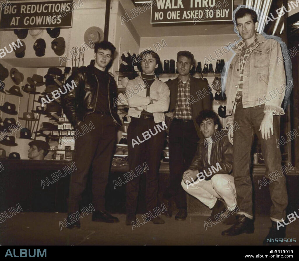 John Kennedy's Love Gone Wrong.From left to right: Wayne Connolly, Vincent Sheehan, Cory Messenger, Barry Turnbull, John Kennedy. August 18, 1936.
