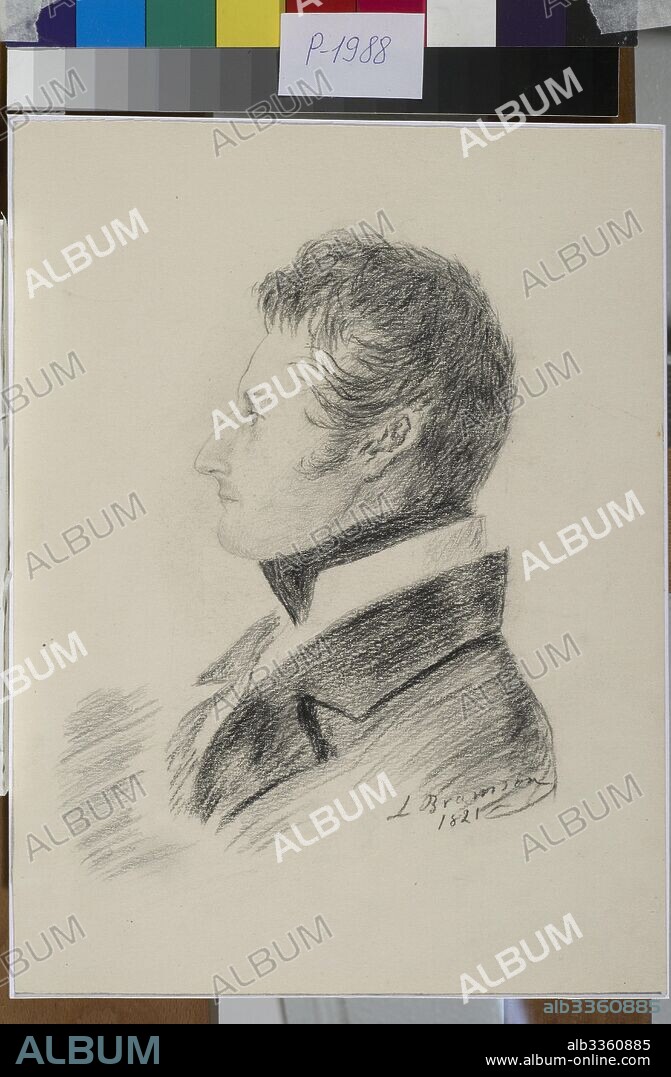 LUDWIG BRAMSON (LEO). Portrait of Count Matvey Yuryevich Vilyegorsky (1794-1866).