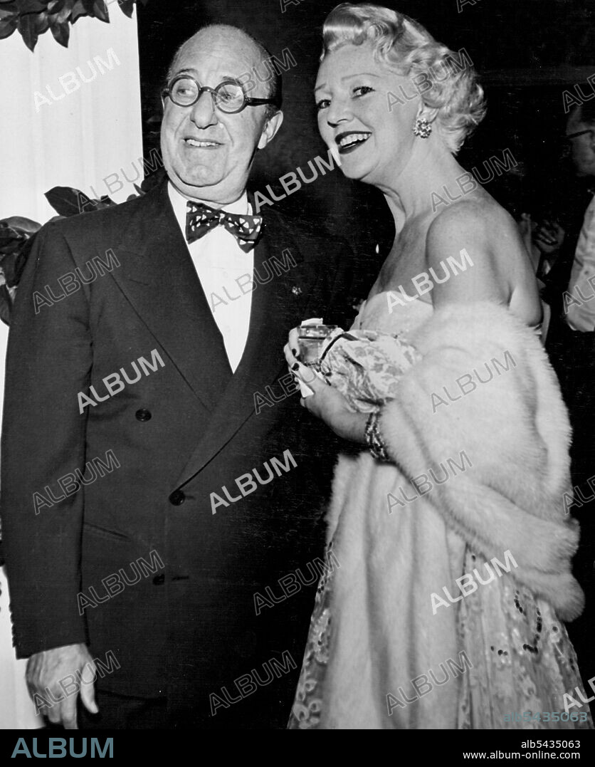 Ed Wynn & Wife. June 10, 1955. (Photo by Jay Scott).