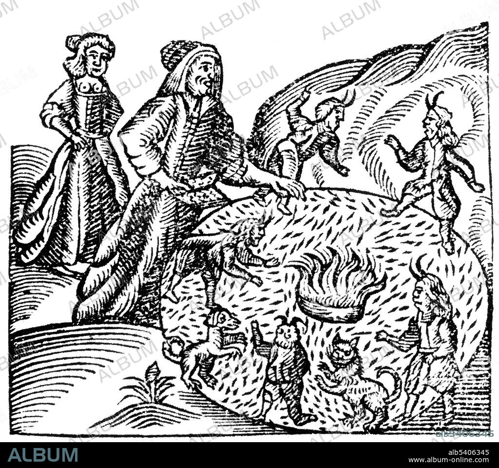 Bodenham summoning her familiars in magic circle. Anne Bodenham (1573, 1653) The Wiltshire Witch was a cunning woman (practitioner of magic) and a student of John Lambe. She drew magic circles, saw visions of people in glass, possessed charms and incantations, and kept a magic book. She roused little antagonism in her community until she crossed paths with a maid servant of a Wiltshire family. The family had become involved in a quarrel amongst themselves. It was suggested by neighbours that some of the family had conspired to poison the mother in law. The maid was held responsible and was imprisoned for her part in the plot. The maid in order to detract from her own acts made a confession that she had been directed by Bodenham to sign a book of the Devil's with her own blood. Bodenham was arrested, found guilty and condemned to death.