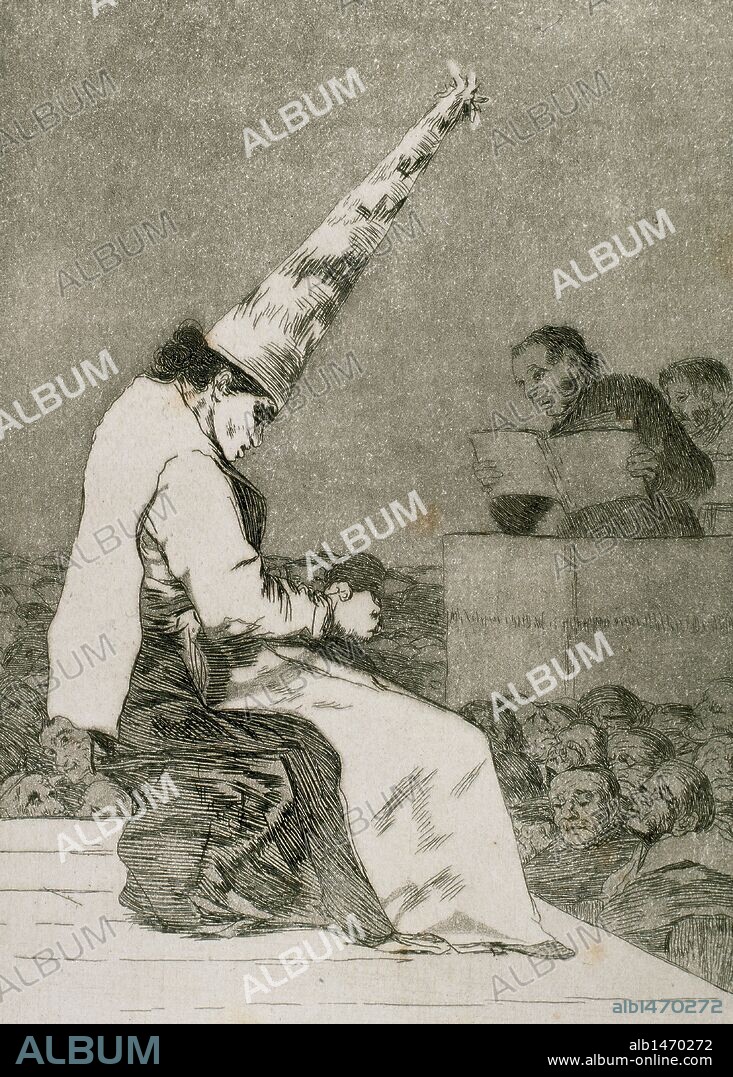 Francisco de Goya (1746-1828). Spanish painter and printmaker. Los Caprichos. Aquellos Polvos. Aquatint  n¼ 23 published in 1799.