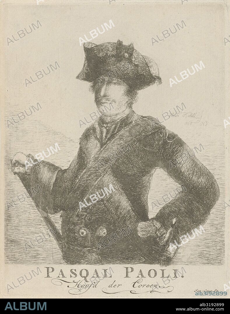 Portrait of General Pascal Paoli, Hendrik Kobell, Samuel Cruys, 1768.