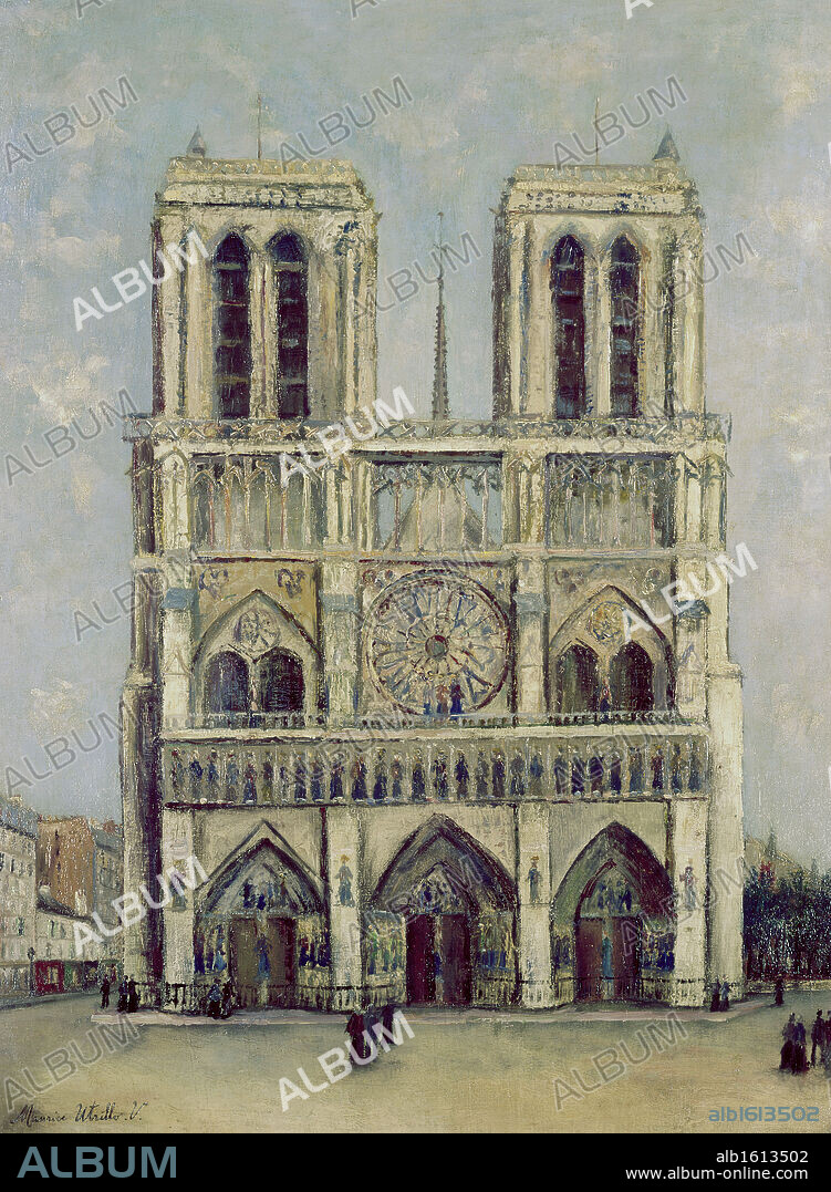 Notre Dame by Maurice Utrillo, 1883-1955.