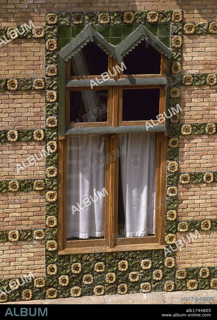 Spain. Comillas. El Capricho. 1883. Built by Antoni Gaudi, spanish architect. Exterior. Detail.