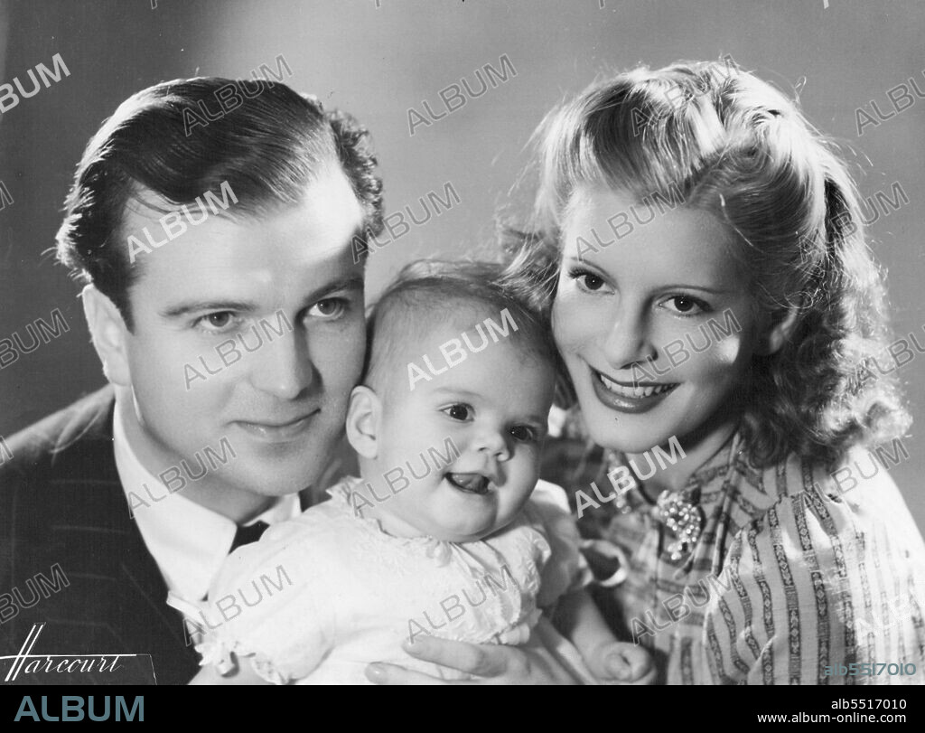 The latest portrait of Mr. John Loder & Mrs. John Loder (***** Chereil French Actress) with their baby daughter is Danielle named ***** Danielle ***** the famous French star. April 01, 1940.