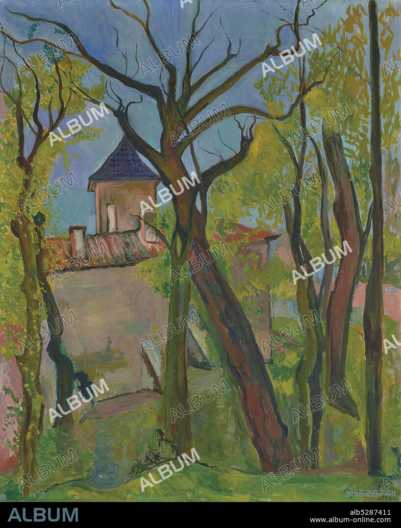 SUZANNE VALADON. Paysage à Saint-Bernard (Ain).