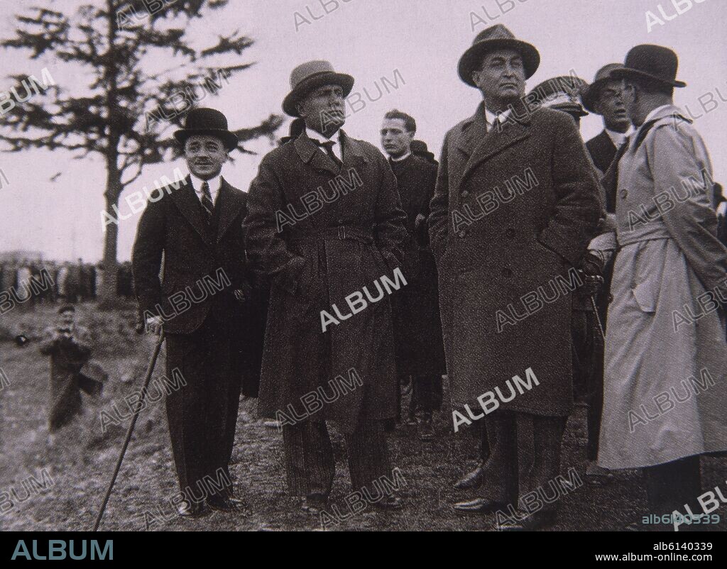 MUSSOLINI Y EL CANCILLER DOLLFUSS - 1934.