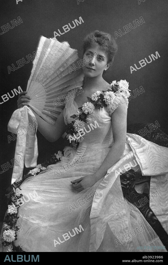Maude Millett, actress, 1890. From The Cabinet Portrait Gallery, first series, Cassell and Company Limited (London, Paris and Melbourne, 1890).