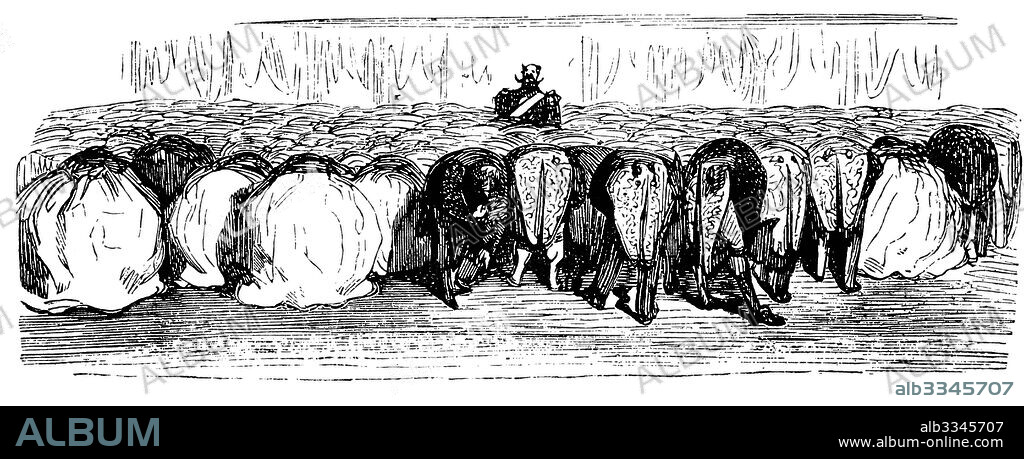 PAUL GUSTAVE DORÉ. History of Holy Russia. A great ball in the Winter Palace.