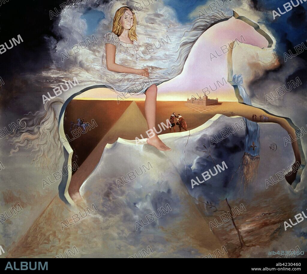 SALVADOR DALÍ. DALI, SALVADOR PINTOR ESPA¿OL.FIGUERAS 1904-1989 "RETRATO DE MARIA DEL CARMEN MARTINEZ BORDIU", NIETA DEL GENERAL FRANCO  ATENCION: AUTOR CONTEMPORANEO SUJETO A COPYRIGHT ©. EL CLIENTE FINAL ES RESPONSABLE DE LA GESTION DE LOS DERECHOS DE AUTOR CON LAS SOCIEDADES EXISTENTES DE GESTION DE DERECHOS O DIRECTAMENTE CON LOS ORGANISMOS TITULARES DE LOS MISMOS.