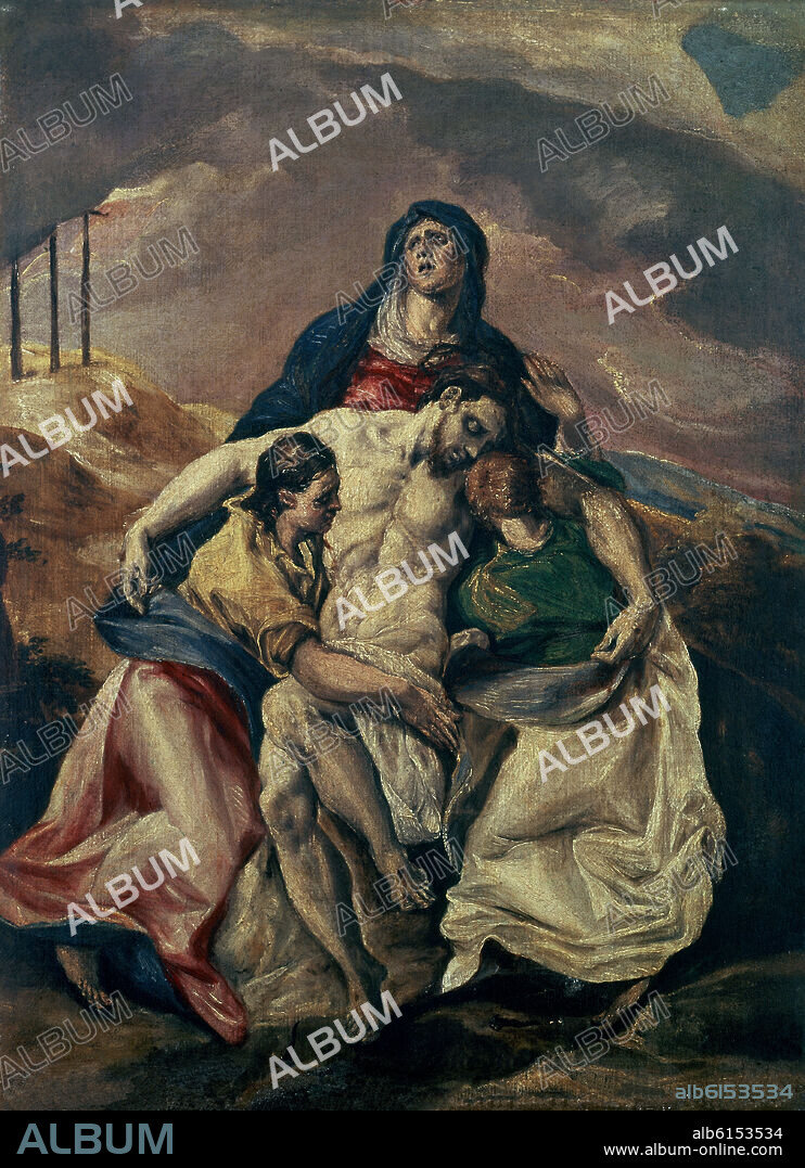 EL GRECO. LA PIEDAD - 1570/5 - MANIERISMO - EPOCA ITALIANA.