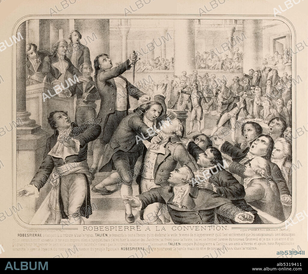 ANONYME. Jean-Lambert Tallien at the tribune of the National Convention on the 9th Thermidor of the year II (July 27, 1794).