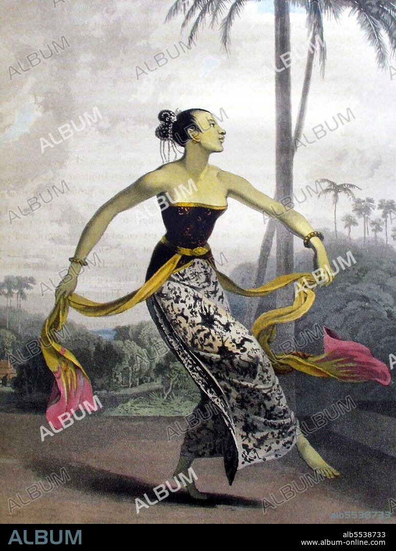 Ronggeng is a type of Javanese and Malay social dance in which couples exchange poetic verses as they dance to the music of a rebab or violin and a gong. Ronggeng originated in Java, but also can be found in Sumatra and the Malay peninsula. Ronggeng probably has existed in Java since ancient times, the bas reliefs in Karmawibhanga section on 8th century Borobudur displays the scene of travelling entertainment troupe with musicians and female dancers. In Java, a traditional ronggeng performance features a traveling dance troupe that travels from village to village. The dance troop consists of one or several professional female dancers, accompanied by a group of musicians playing musical instruments: rebab and gong. The term 'ronggeng' is also applied to the female dancers. During a ronggeng performance, the female professional dancers are expected to invite some male audiences or clients to dance with them as a couple with the exchange of some tips of money for the female dancer, given during or after the dance. The couple dances intimately and the female dancer might perform some movements that might be considered too erotic by standards of modesty in Javanese court etiquette. In the past, the erotic and sexual nuances of the dance gave ronggeng a shady reputation as prostitution disguised in the art of dance.