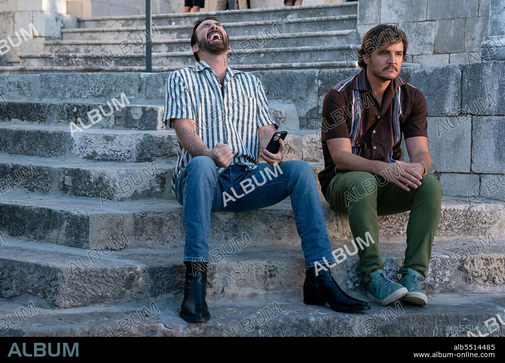 NICOLAS CAGE y PEDRO PASCAL en EL INSOPORTABLE PESO DE UN TALENTO DESCOMUNAL, 2022 (THE UNBEARABLE WEIGHT OF MASSIVE TALENT), dirigida por TOM GORMICAN. Copyright Lionsgate / Saturn Films.