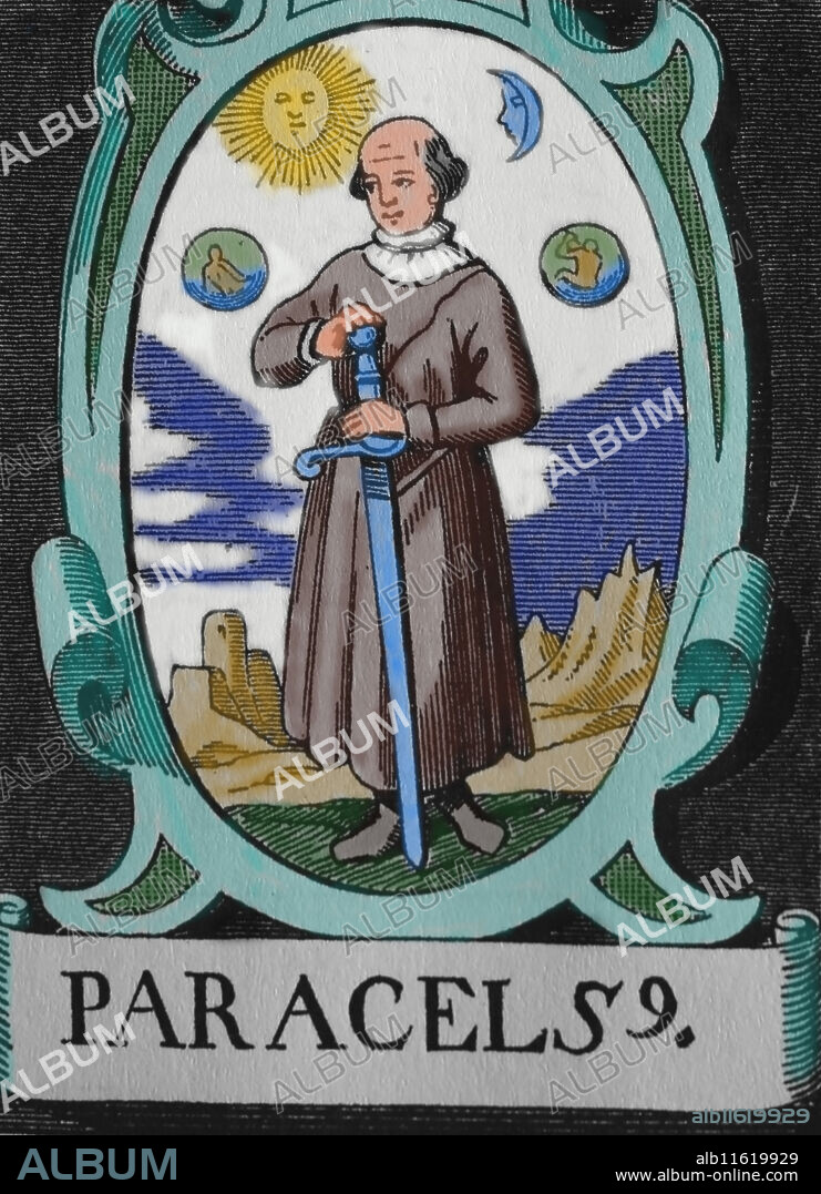 Paracelsus (1493-1541). Theophrastus von Hohenheim. Swiss physician,alchemist and philospher of the German Renaissance.