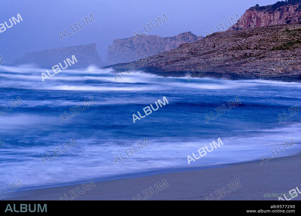 Reserva natural Cap des Freu desde Cala Mesquida.Península de Llevant.Arta.Mallorca.Islas Baleares. España.