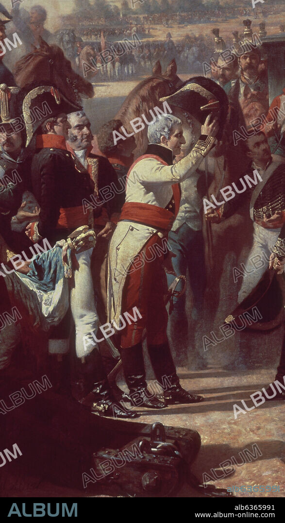 JOSÉ CASADO DEL ALISAL. DETALLE - LA RENDICION DE BAILEN EL 19 DE JULIO DE 1808 - 1864 - O/L - 338x500 - PINTURA HISTORICISTA - ECLECTICISMO ESPAÑOL - Conj nº 36.