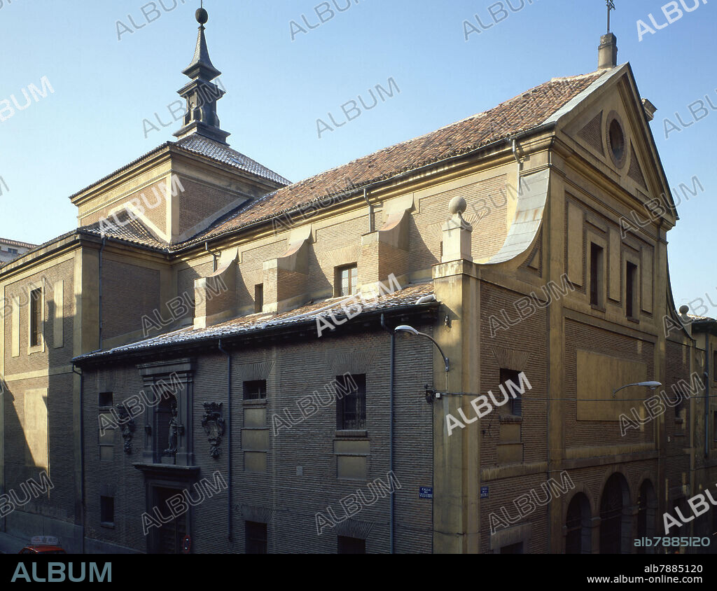 EXTERIOR-VISTA DE LA IGLESIA DE LAS MERCEDARIAS DESCALZAS O DE ALARCON-1656-ARQUITECTURA BARROCA.