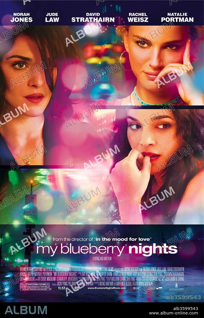 Plakat zu MY BLUEBERRY NIGHTS, 2007. Copyright BLOCK 2 PICTURES/JET TONE PRODUCTION/LOU YI LTD/STUDIO CANAL.
