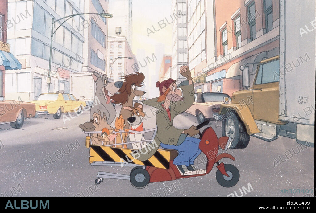 OLIVER Y SU PANDILLA, 1988 (OLIVER & COMPANY), dirigida por GEORGE SCRIBNER. Copyright WALT DISNEY PICTURES.