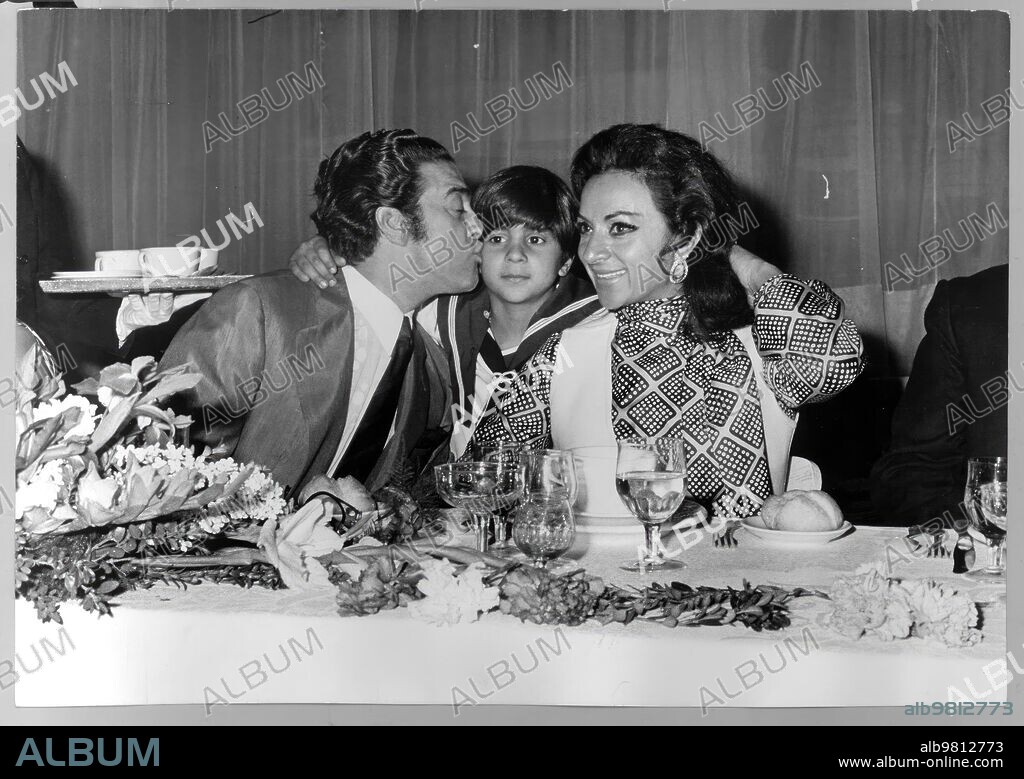 Madrid, 01/05/1969. Primera comunión de Antonio Flores, hijo de Lola Flores y «El Pescaílla».