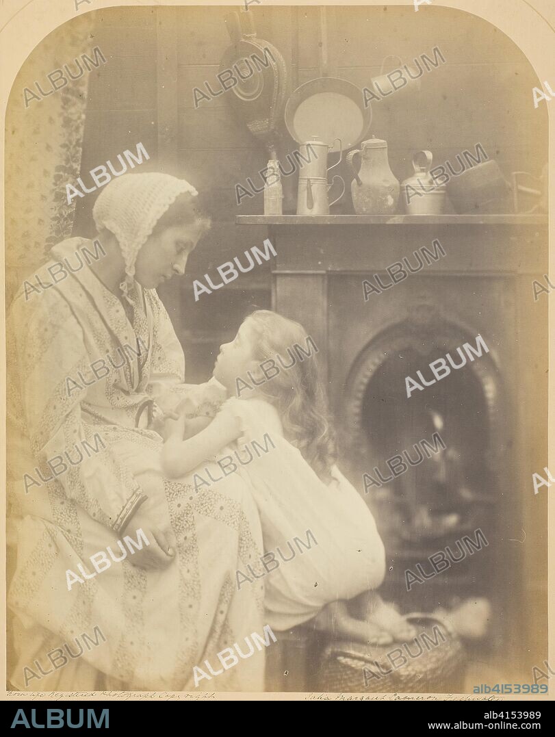 Mrs. Rachael Gurney ("May God Bring Father Safely Home", "Three Fishers Went Sailing Into the Deep"). Julia Margaret Cameron; English, 1815-1879. Date: 1872-1874. Dimensions: 33.8 × 26.8 cm (image/paper); 44.2 × 35.4 cm (mount). Albumen print. Origin: England.