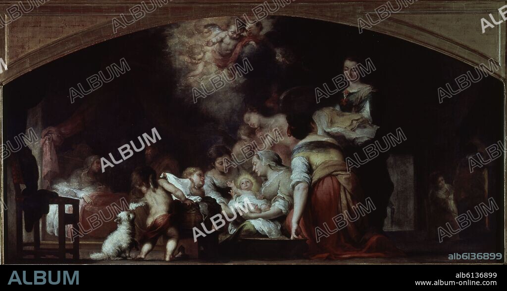BARTOLOMÉ ESTEBAN MURILLO. NACIMIENTO DE LA VIRGEN.