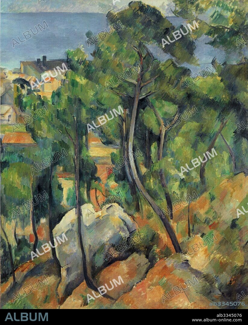 PAUL CEZANNE. View of the Sea at L'Estaque.
