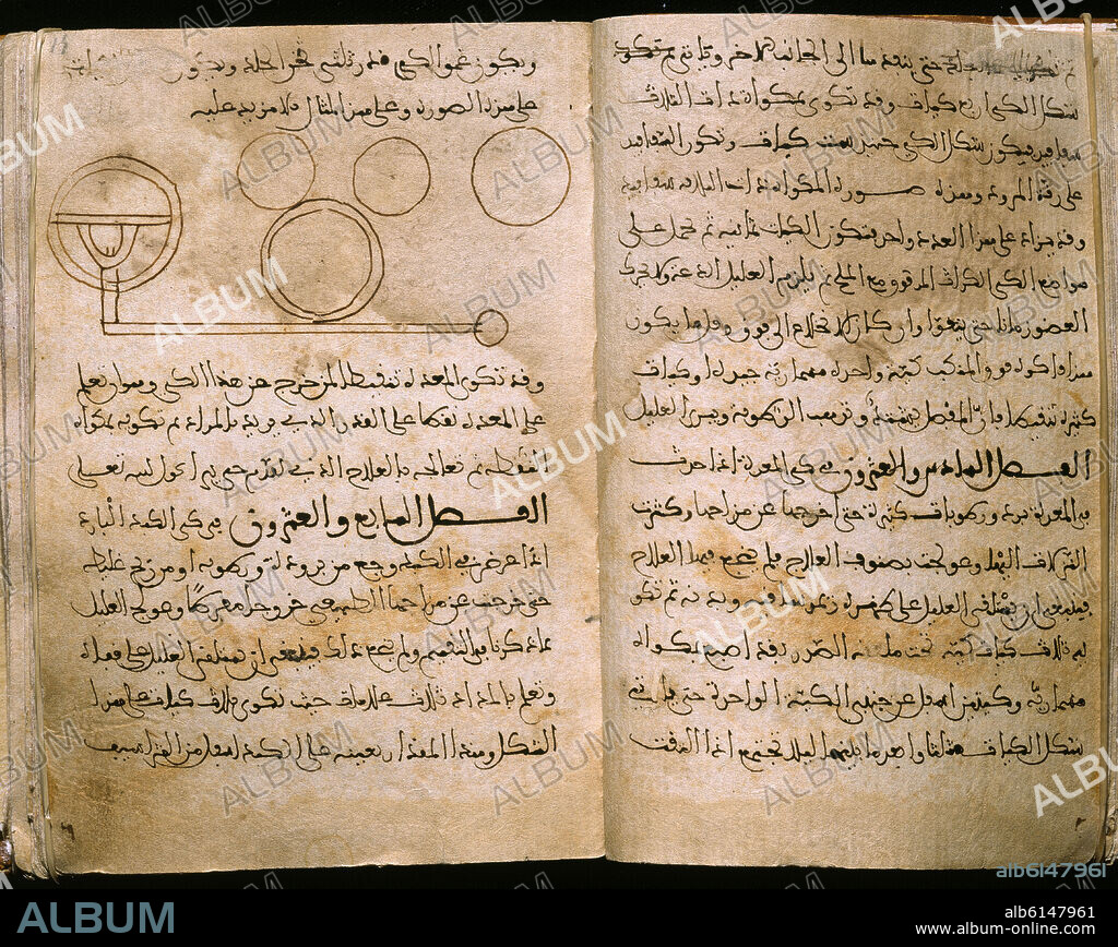 ABU AL-QASIM AL-ZAHRAWI. TASRIF - ARAB MANUSCRIPT 876-TREATY OF SURGERY-11TH CENTURY-F 14-DRAWINGS.
