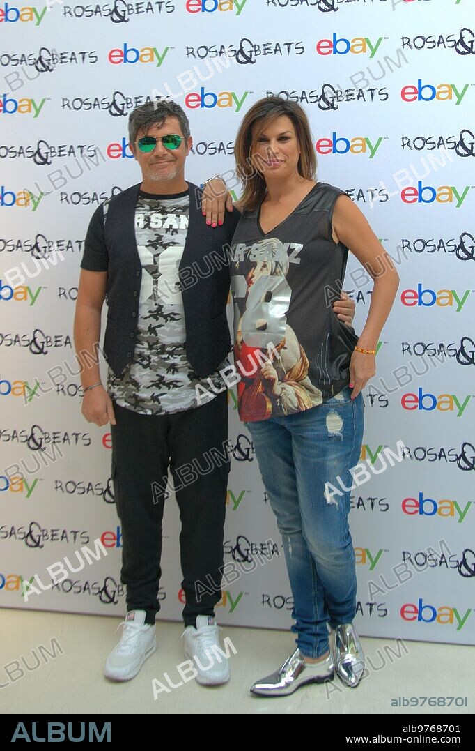 16/06/2014. Madrid. España. El cantacte Alejandro Sanz y Raquel Perera presentan su coleccion de ropa en exclusiva en EBAY. FOTO: De San Bernardo. Archdc.