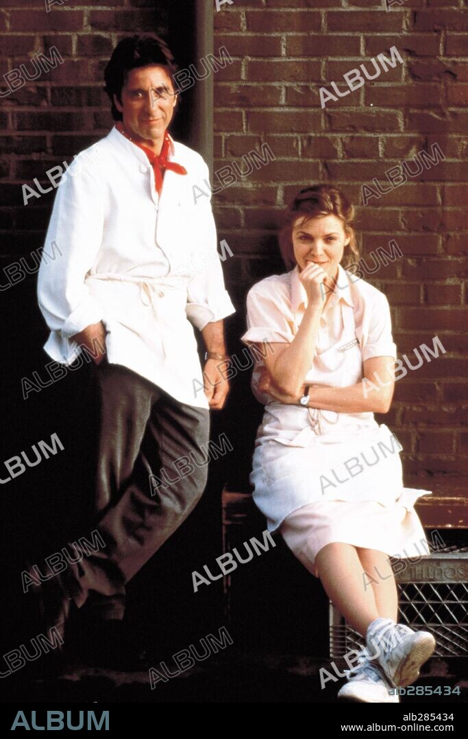 AL PACINO y MICHELLE PFEIFFER en FRANKIE AND JOHNNY, 1991, dirigida por GARRY MARSHALL. Copyright PARAMOUNT PICTURES.