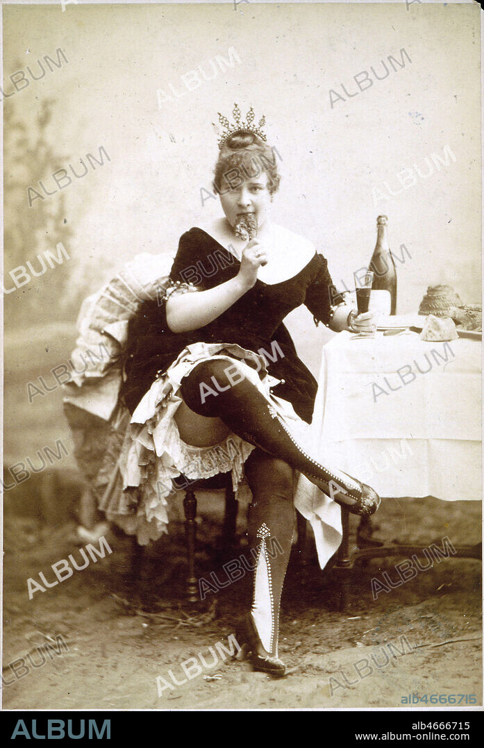 La Goulue, photographie Photo Louis Victor Paul BACARD (actif a Paris entre1871 et 1900) vers 1890-1895. Credit : Collection KHARBINE-TAPABOR.