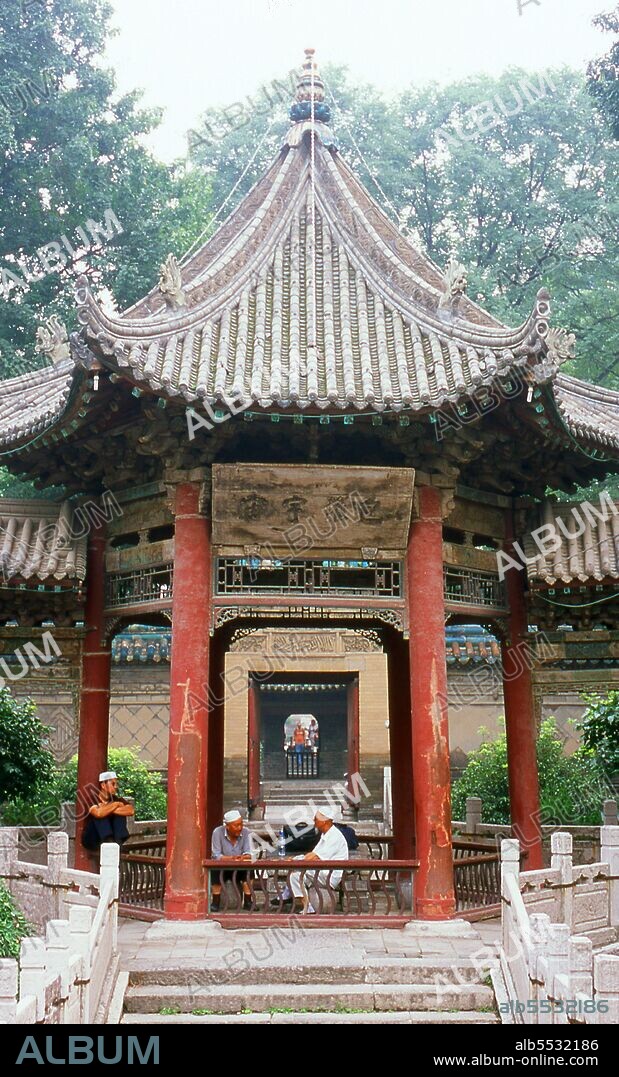 The Great Mosque of Xian, founded in 742 CE, is the oldest mosque in China. The original structure was built during the Tang Dynasty (618 - 907) although much of the present day mosque was reconstructed during the Ming Dynasty (1368 - 1644). The mosque is completely Chinese in its construction and architectural style, except for some Arabic lettering and decorations. There are no domes or traditional-style minarets.