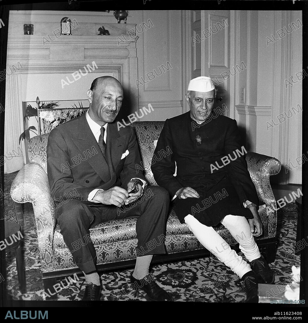 King Mohammad Zahir Shah and Jawaharlal Nehru, 1958.