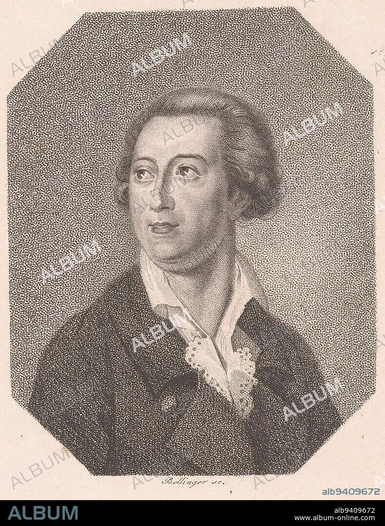 Portrait of Antoine Laurent Lavoisier, Friedrich Wilhelm Bollinger, 1818 - 1832, print maker: Friedrich Wilhelm Bollinger, (mentioned on object), publisher: gebroeders Schumann, (mentioned on object), print maker: Berlin, publisher: Zwickau, 1818 - 1832, paper, h 192 mm - w 124 mm.